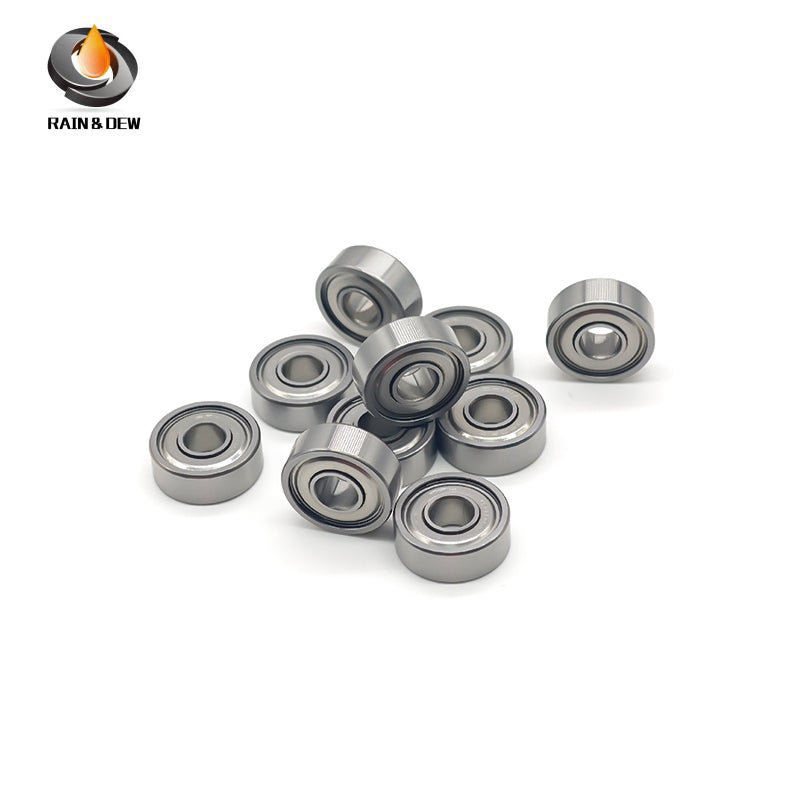 10PCS 1602ZZ Bore Miniature Deep Groove Ball Bearing with Dual Rubber Seals (ZZ) for High-Speed Applications - Metric: 6.35mm x 17.463mm x 6.35mm
