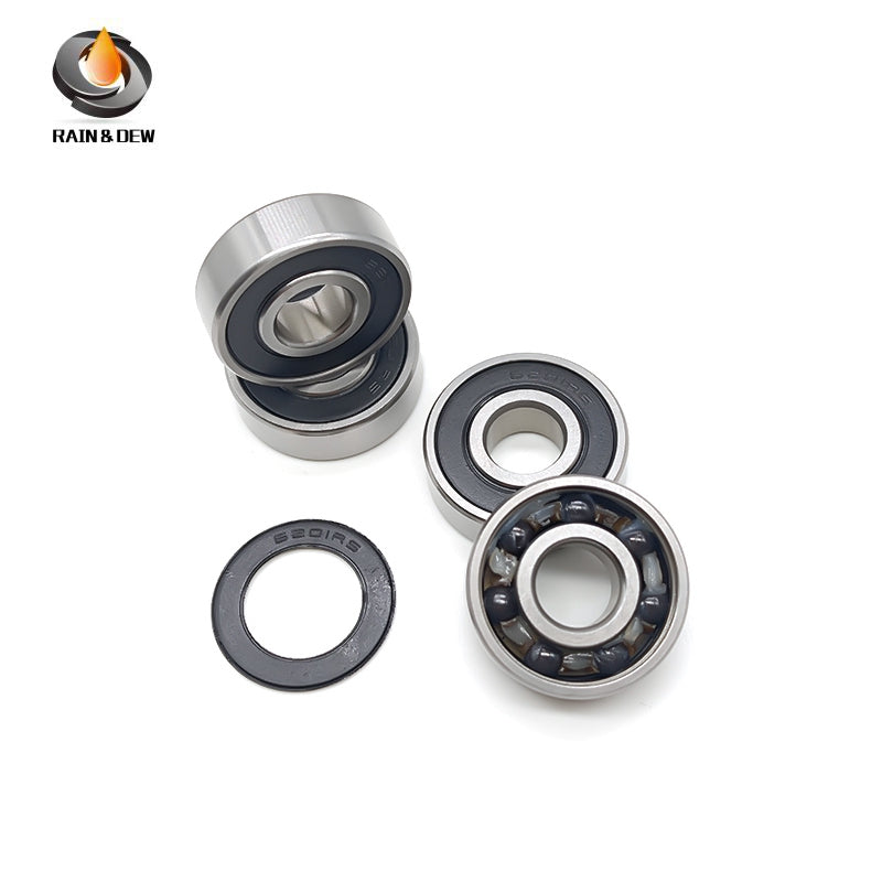 4PCS 6202RS CB 15x35x11mm Hybrid Ceramic Si3N4 Ball Bearing Bicycle Bottom Brackets & Spares Rear wheel 6202 2RS Bearings