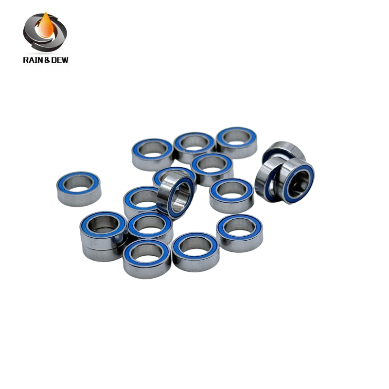 10PCS High-Precision ABEC-7  SMR95RS-Blue  5x9x3mm Stainless Steel Body & Blue Rubber Seals for Fishing Equipment