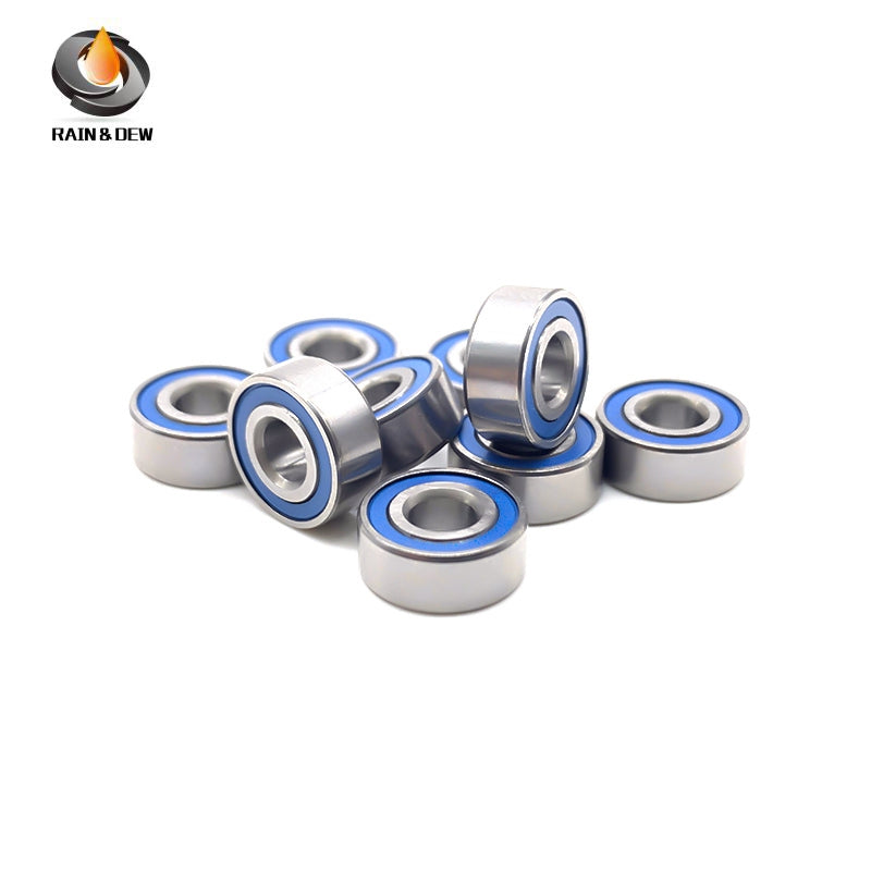 MR104RS-Blue Bearing ABEC-7 (10PCS) 4X10X4 mm Miniature MR104-2RS Ball Bearings Blue Rubber Sealed