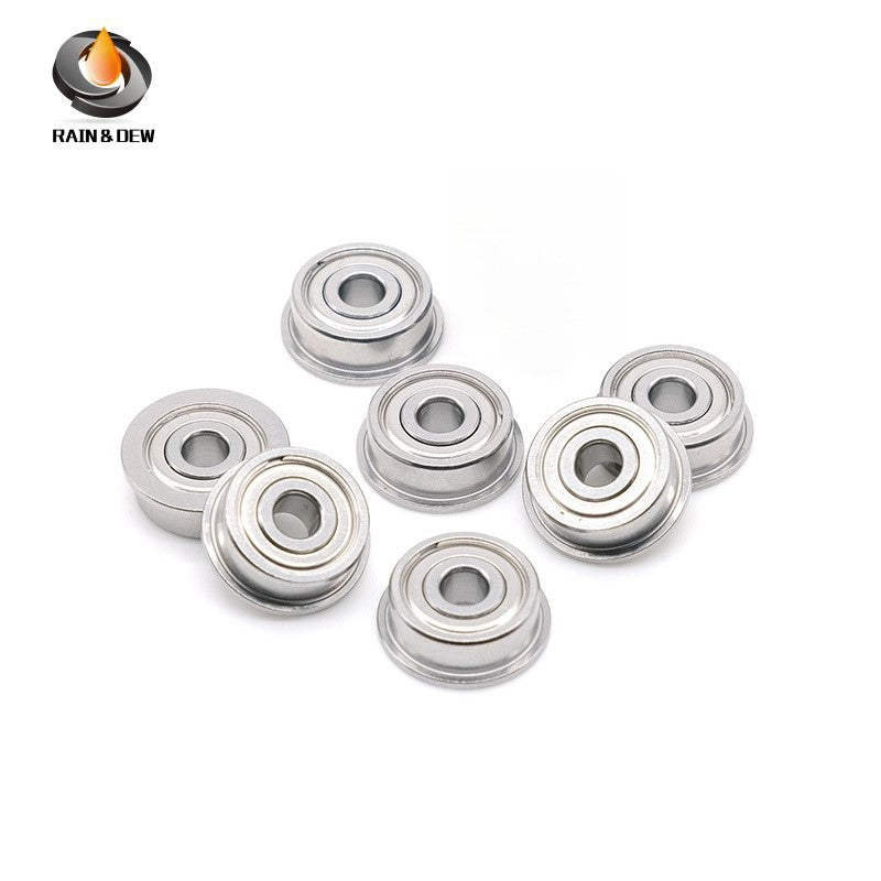 10PCS Precision F682ZZ Flanged Bearing with Shield, 2X5X2.3mm, for Easy Mounting & Positioning