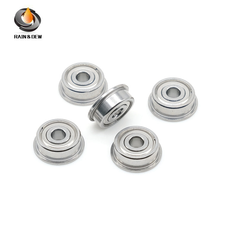 10PCS Precision F683ZZ Flanged Bearing with Shield, 3X7X3mm, for Easy Mounting & Positioning