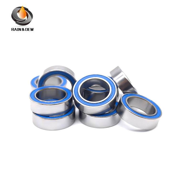 MR128RS-Blue Bearing ABEC-7 (10PCS) 8X12X3.5 mm Miniature MR128-2RS Ball Bearings Blue Rubber Sealed
