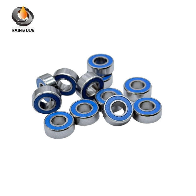 10PCS High-Precision ABEC-7  S687RS-Blue  7x14x5mm Stainless Steel Body & Blue Rubber Seals for Fishing Equipment