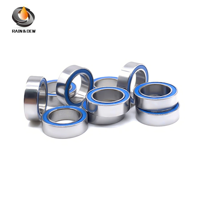 MR137RS-Blue Bearing ABEC-7 (10PCS) 7X13X4 mm Miniature MR137-2RS Ball Bearings Blue Rubber Sealed