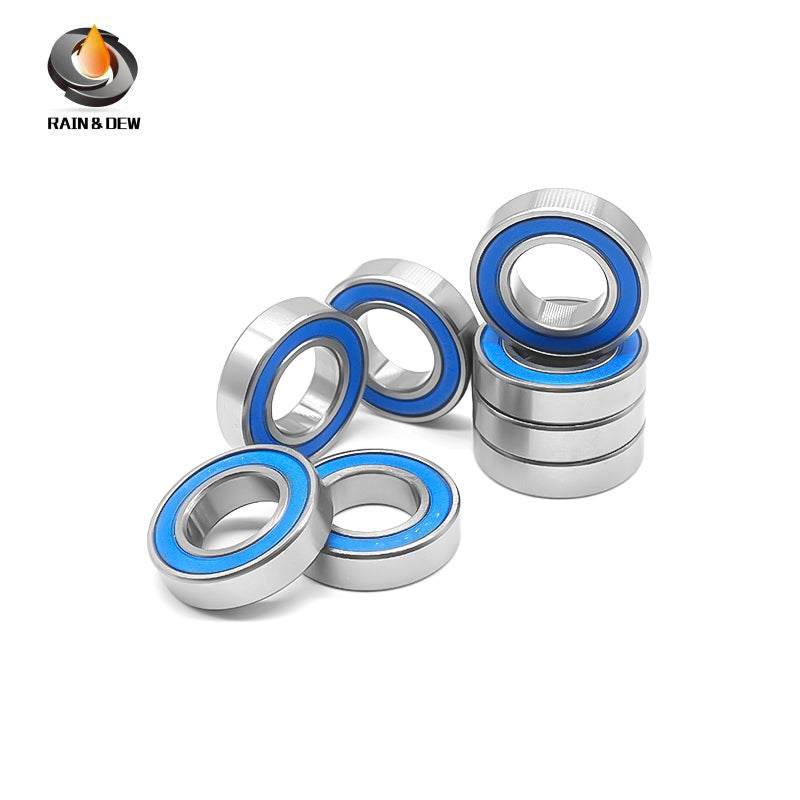 10PCS 6902 2RS-Blue Bearing 15*28*7 mm  ABEC-7  Metric Thin Section 61902RS 6902 RS Ball Bearings 6902RS