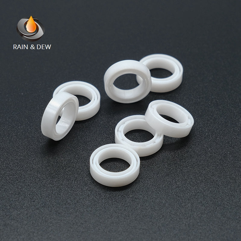 1/2Pcs  6700 CE  10*15*4mm Full Ceramic Bearing  ABEC-9 Zirconia Ceramic Deep Groove Ball Bearings for Fishing Reel