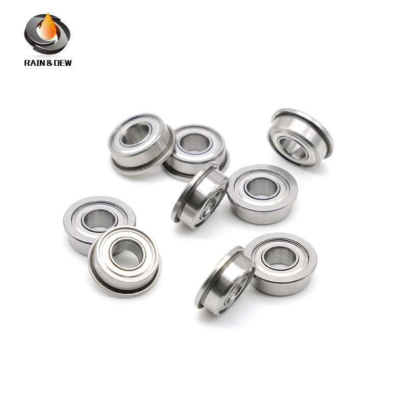 10PCS Precision F686ZZ Flanged Bearing with Shield  6*13*5 mm  for Easy Mounting & Positioning