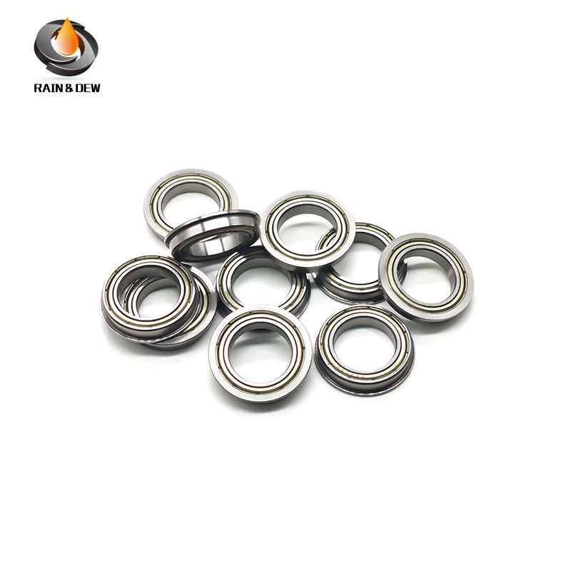 10PCS Precision F6803ZZ Flanged Bearing 17X26X5mm Double Shielded, Chrome Steel, for Easy Mounting & Positioning in CNC, 3D Printers & Small Mechanisms